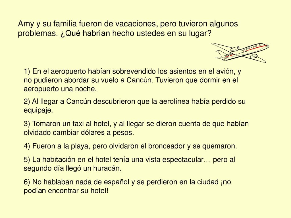 Amy y su familia fueron de vacaciones, pero tuvieron algunos problemas