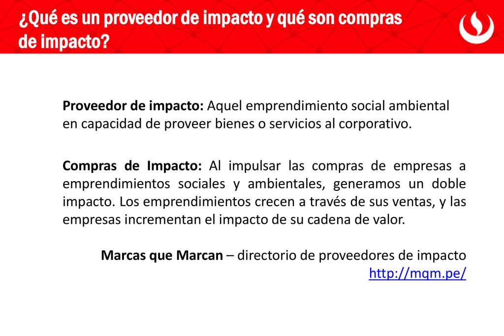 ¿Qué es un proveedor de impacto y qué son compras de impacto