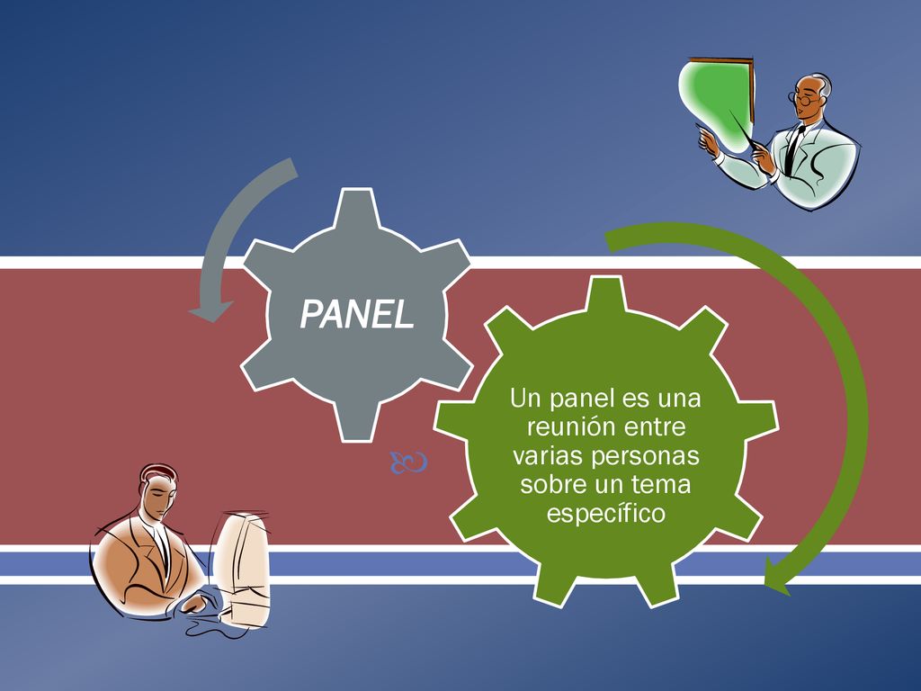 Un panel es una reunión entre varias personas sobre un tema específico