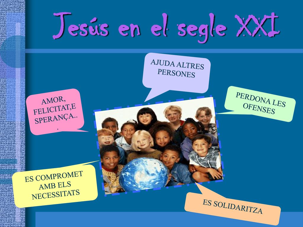 Jesús en el segle XXI AJUDA ALTRES PERSONES PERDONA LES OFENSES