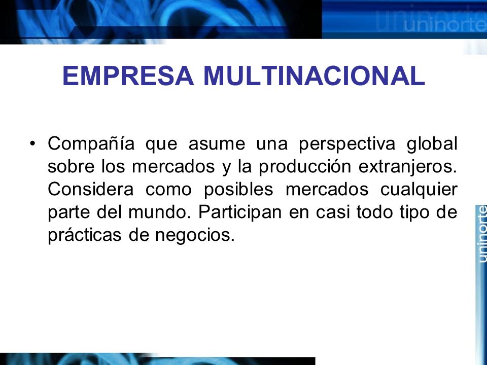 EMPRESA MULTINACIONAL