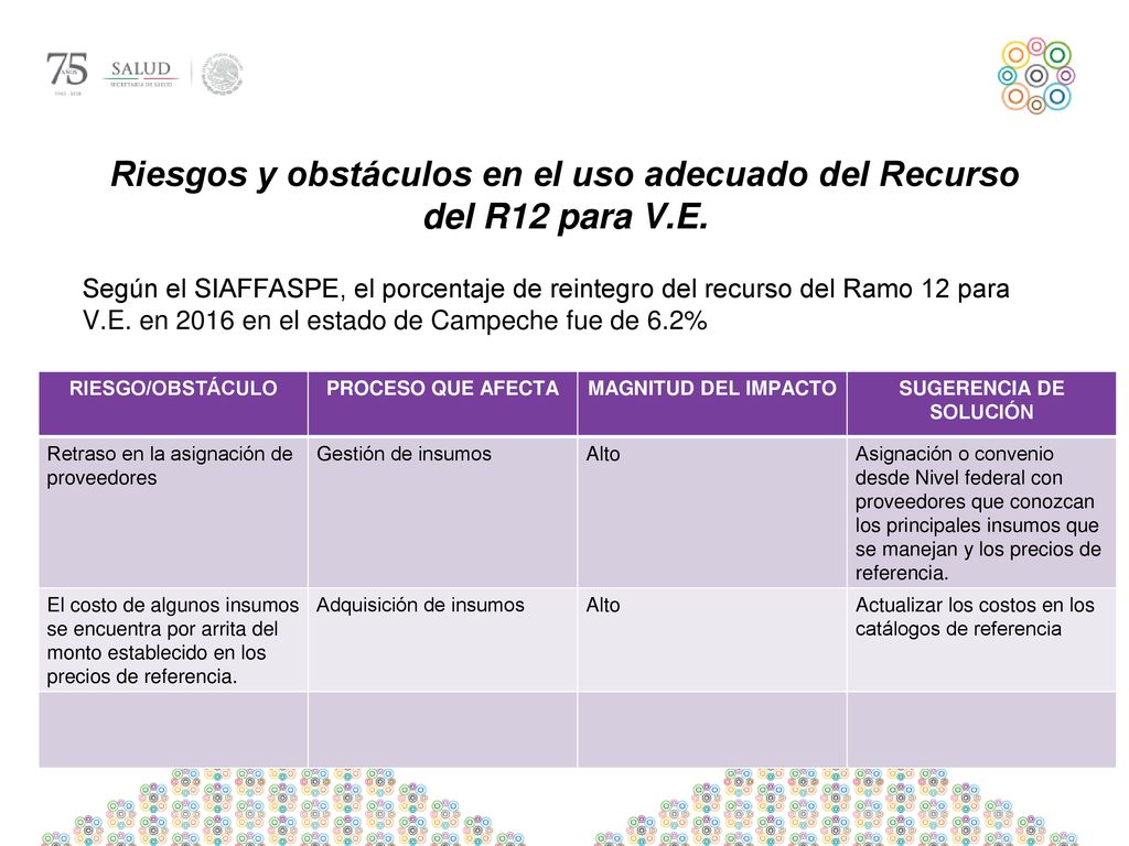 Riesgos y obstáculos en el uso adecuado del Recurso del R12 para V.E.