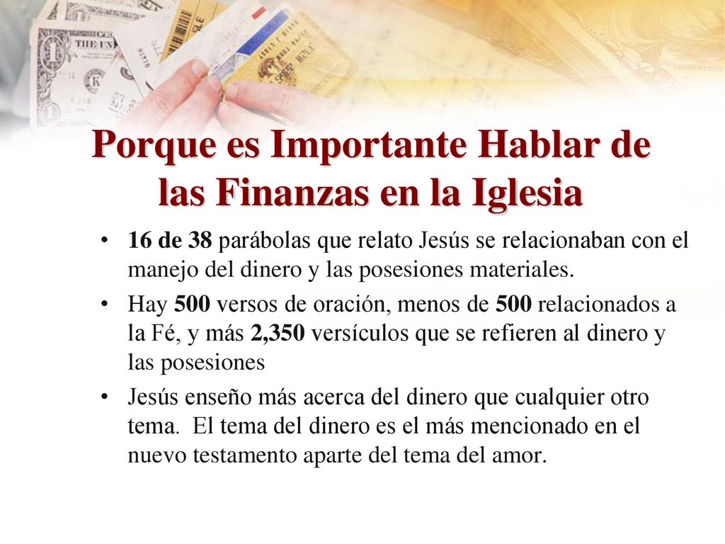 Porque es Importante Hablar de las Finanzas en la Iglesia