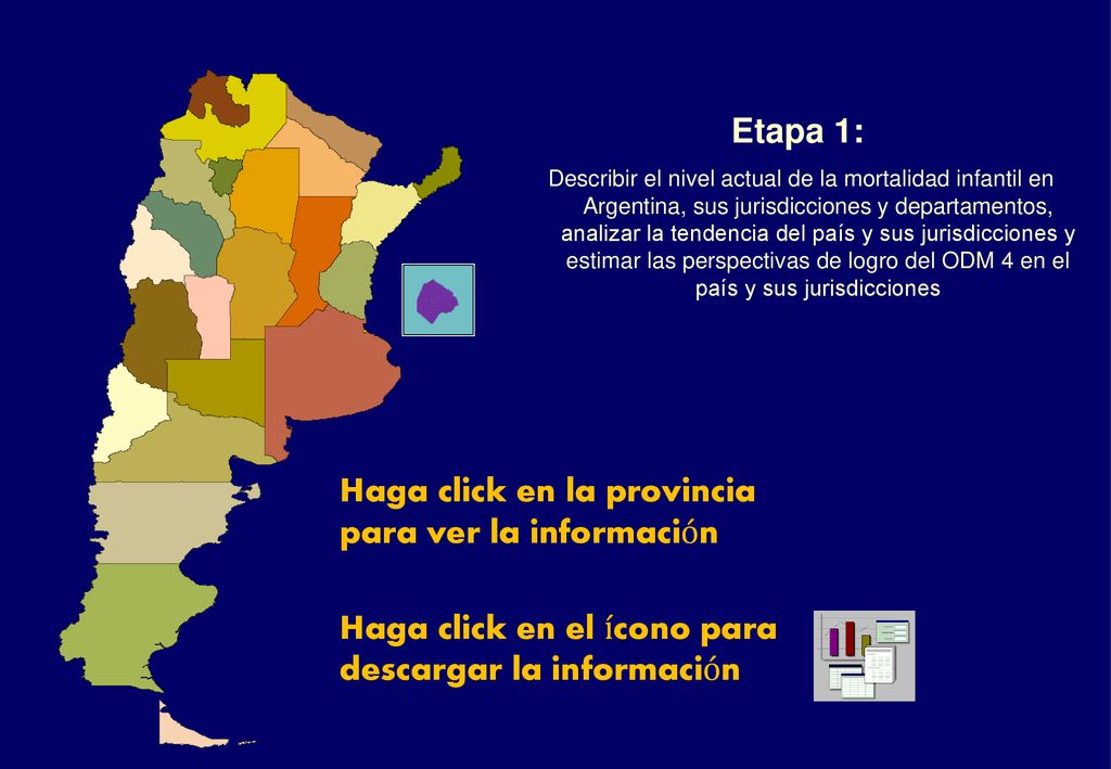 Haga click en la provincia para ver la información