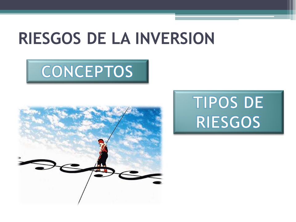 RIESGOS DE LA INVERSION