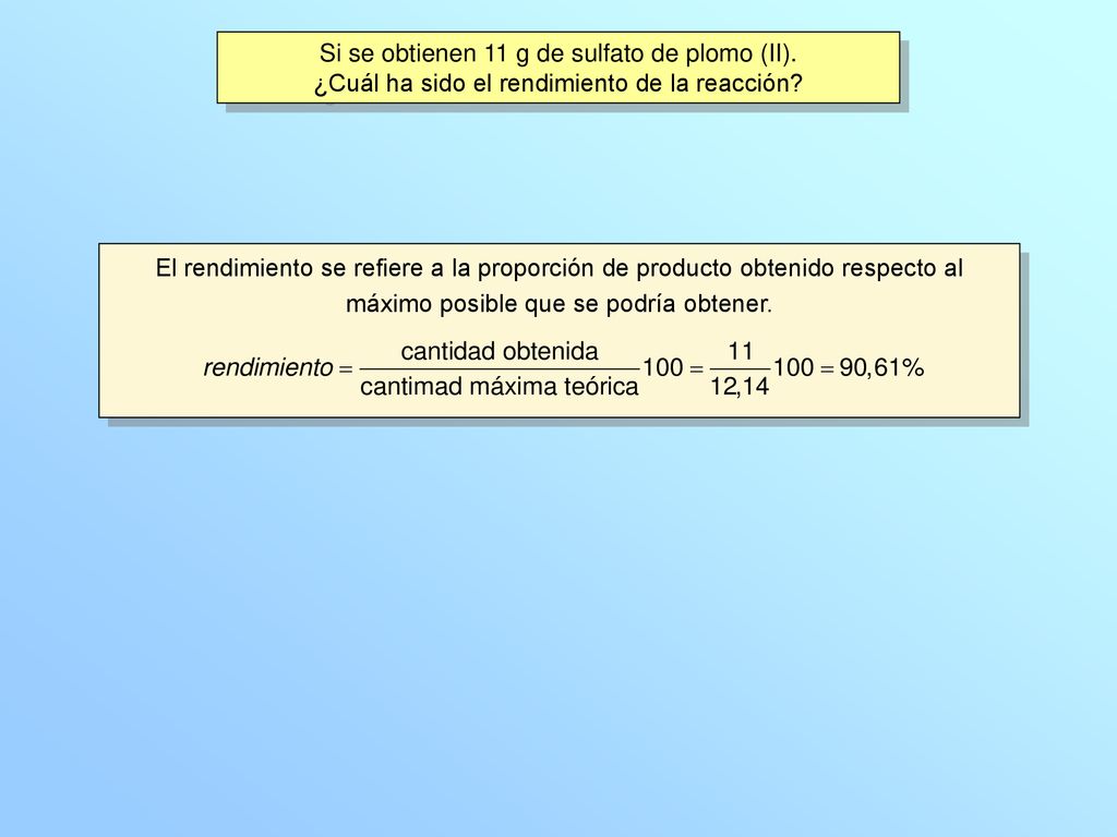 Si se obtienen 11 g de sulfato de plomo (II).