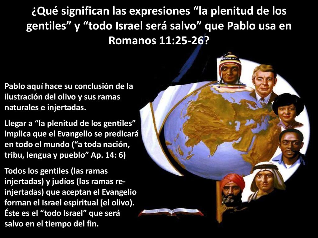 ¿Qué significan las expresiones la plenitud de los gentiles y todo Israel será salvo que Pablo usa en Romanos 11:25-26