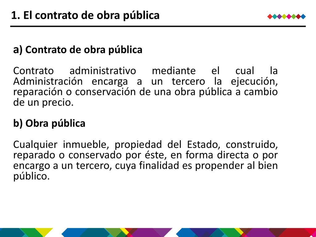 El Contrato de Obra Pública - ppt descargar