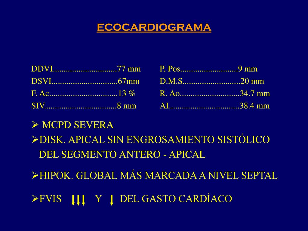 DISK. APICAL SIN ENGROSAMIENTO SISTÓLICO DEL SEGMENTO ANTERO - APICAL