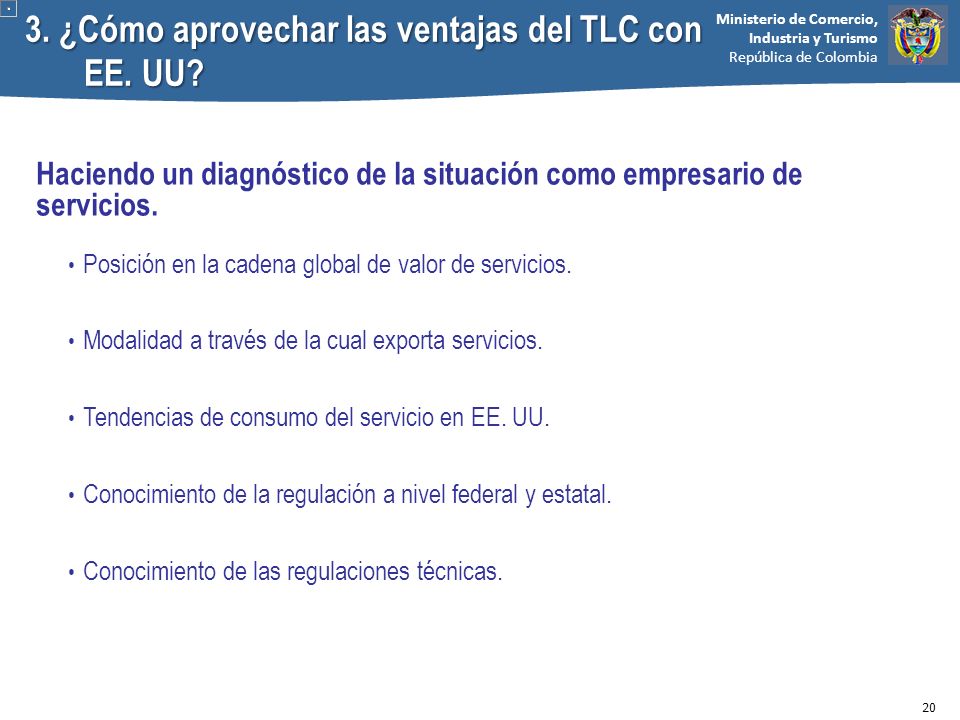 3. ¿Cómo aprovechar las ventajas del TLC con EE. UU