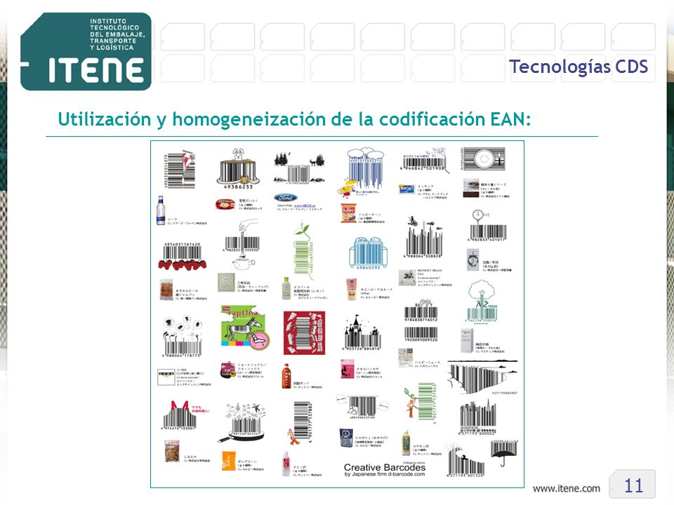 Tecnologías CDS Utilización y homogeneización de la codificación EAN: 11