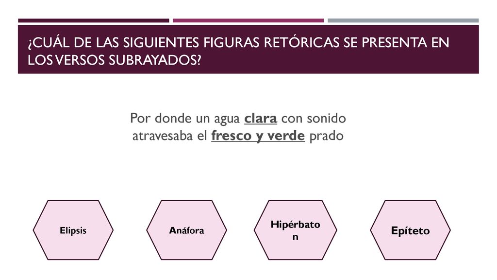 Por donde un agua clara con sonido atravesaba el fresco y verde prado