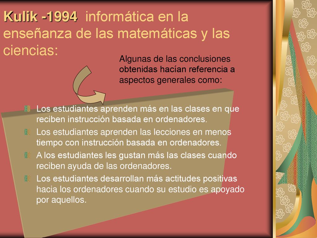 Kulik informática en la enseñanza de las matemáticas y las ciencias: