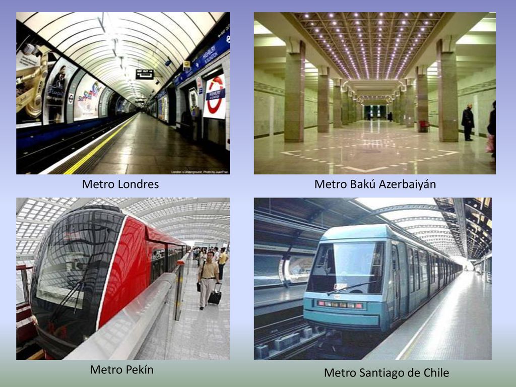 Metro Londres Metro Bakú Azerbaiyán Metro Pekín Metro Santiago de Chile