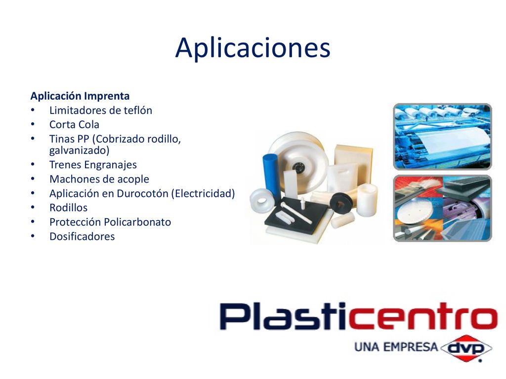 Aplicaciones Aplicación Imprenta Limitadores de teflón Corta Cola
