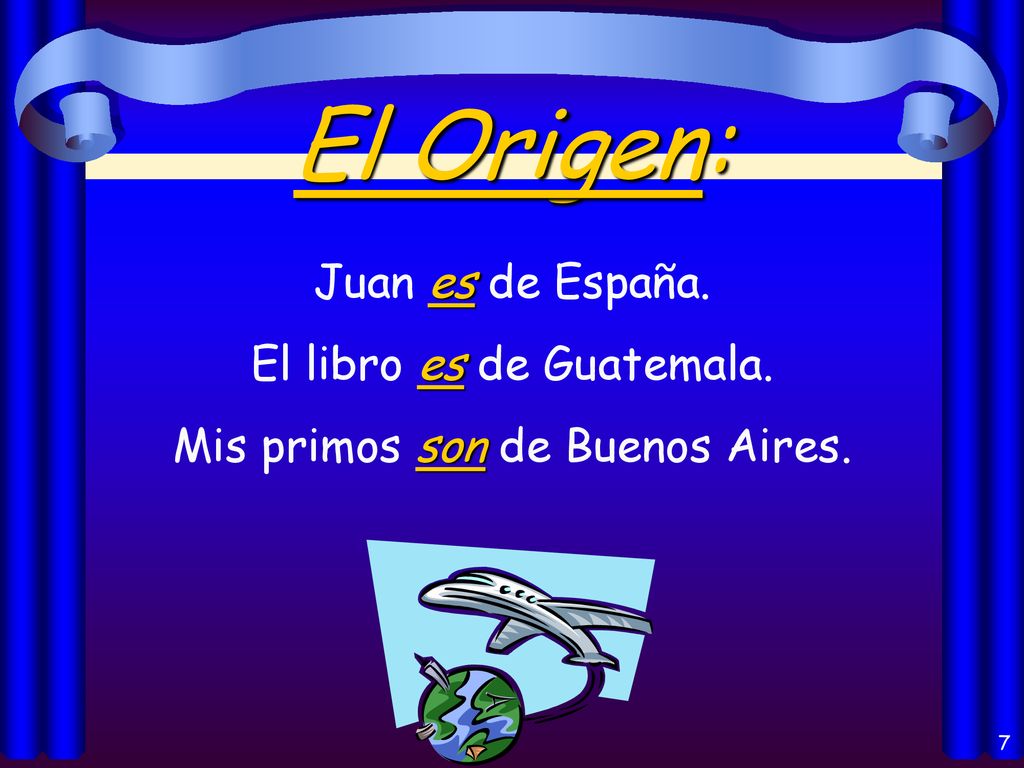 El Origen: Juan es de España. El libro es de Guatemala.