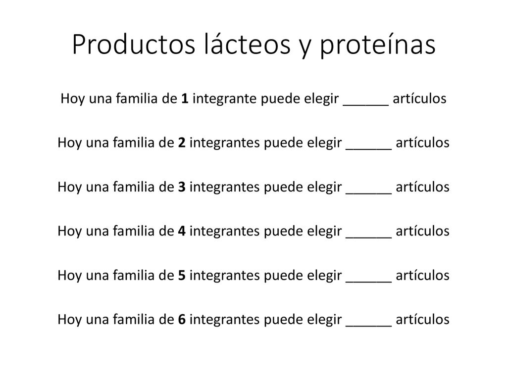 Productos lácteos y proteínas