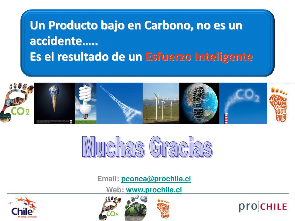 Muchas Gracias Un Producto bajo en Carbono, no es un accidente…..