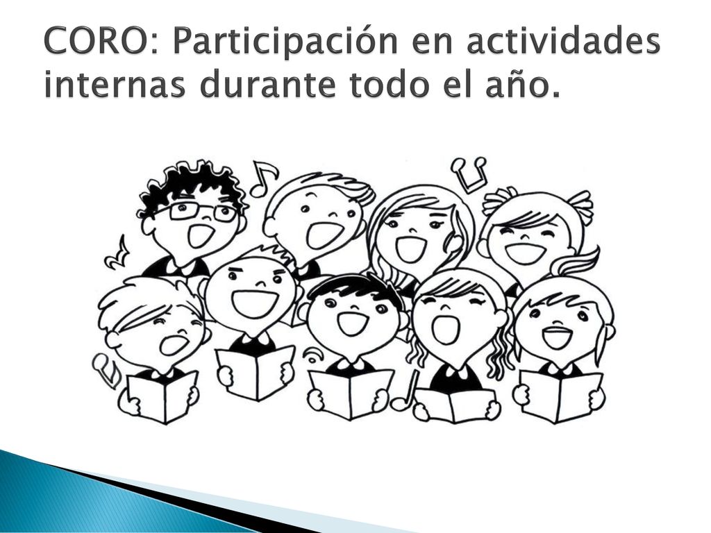 CORO: Participación en actividades internas durante todo el año.