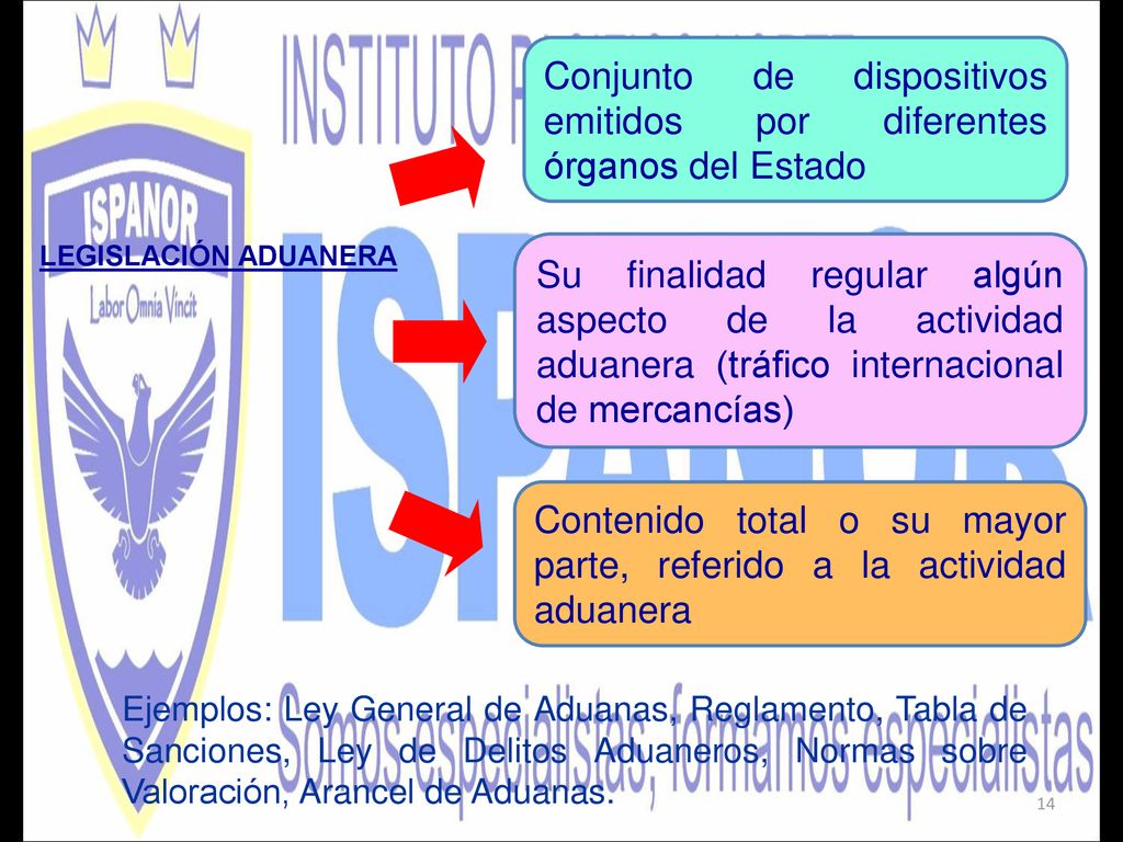 Conjunto de dispositivos emitidos por diferentes órganos del Estado