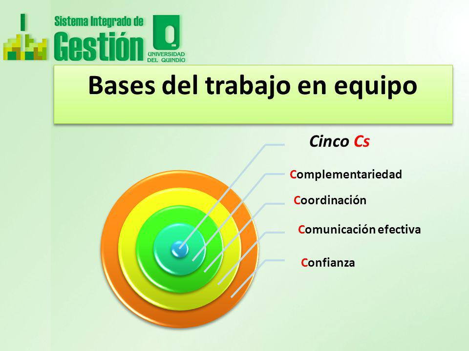 Bases del trabajo en equipo
