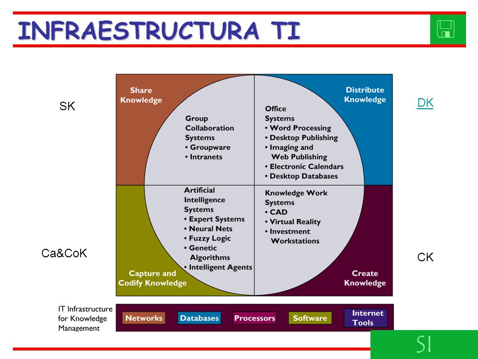 INFRAESTRUCTURA TI  DK SK Ca&CoK CK SI