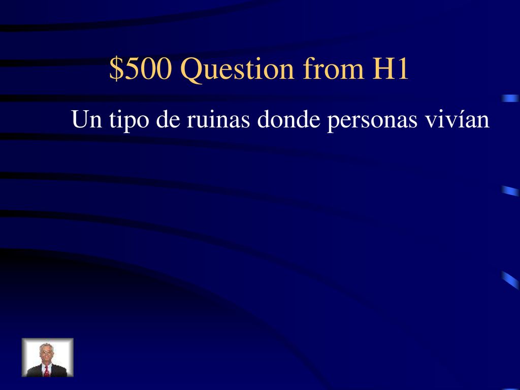 Un tipo de ruinas donde personas vivían