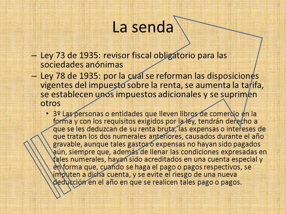 La senda Ley 73 de 1935: revisor fiscal obligatorio para las sociedades anónimas.