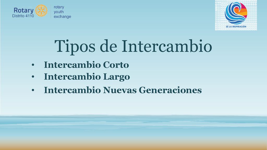 Tipos de Intercambio Intercambio Corto Intercambio Largo