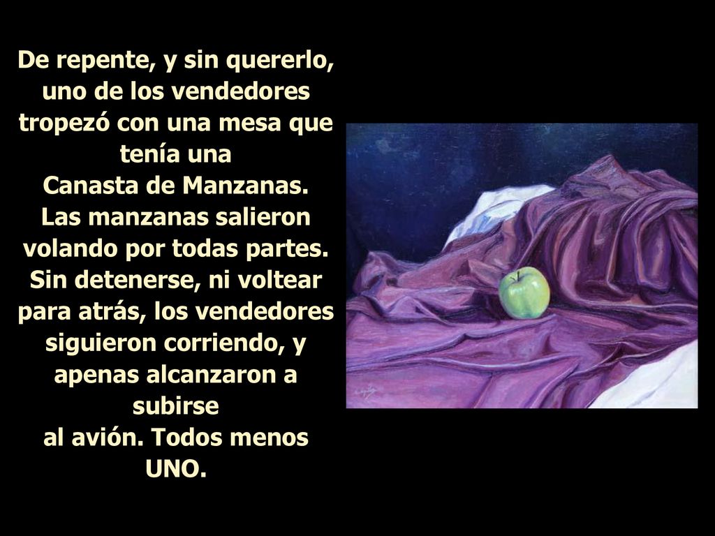 De repente, y sin quererlo, uno de los vendedores