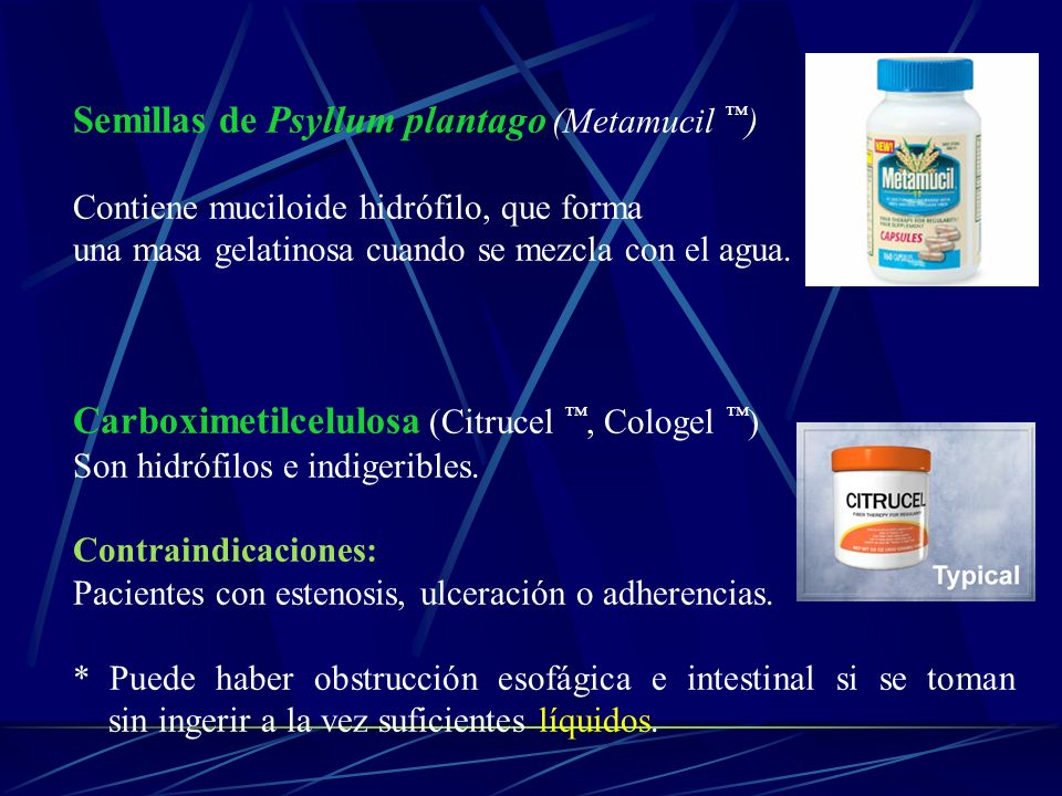 Semillas de Psyllum plantago (Metamucil ™)