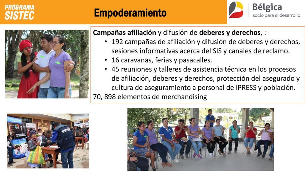 Empoderamiento Campañas afiliación y difusión de deberes y derechos, :