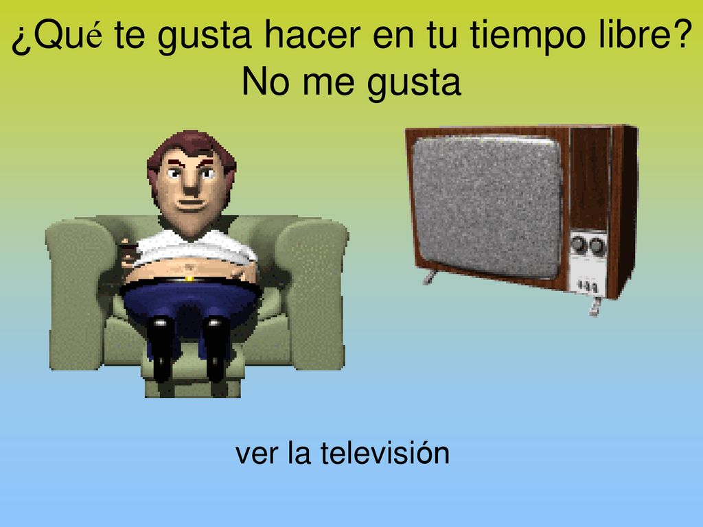 ¿Qué te gusta hacer en tu tiempo libre No me gusta