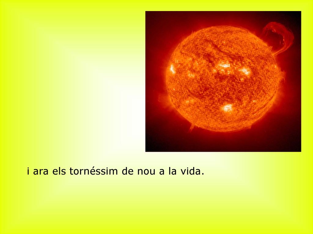 ﻿i ara els tornéssim de nou a la vida.