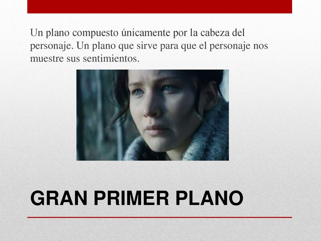 Un plano compuesto únicamente por la cabeza del personaje