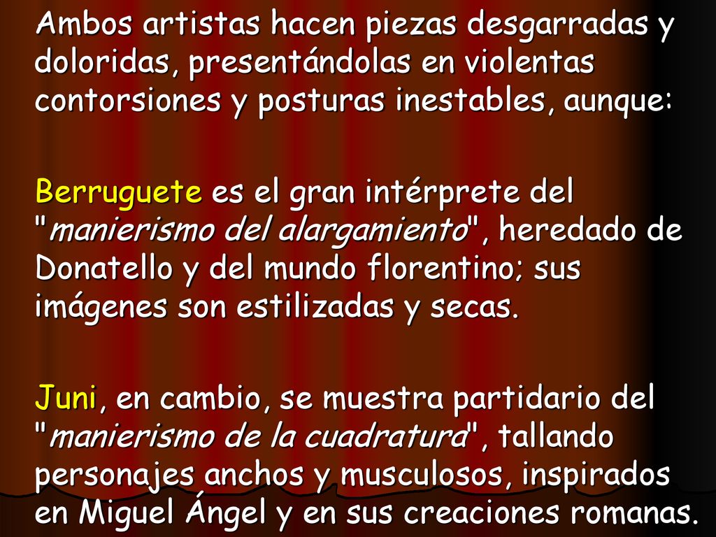 Ambos artistas hacen piezas desgarradas y doloridas, presentándolas en violentas contorsiones y posturas inestables, aunque: