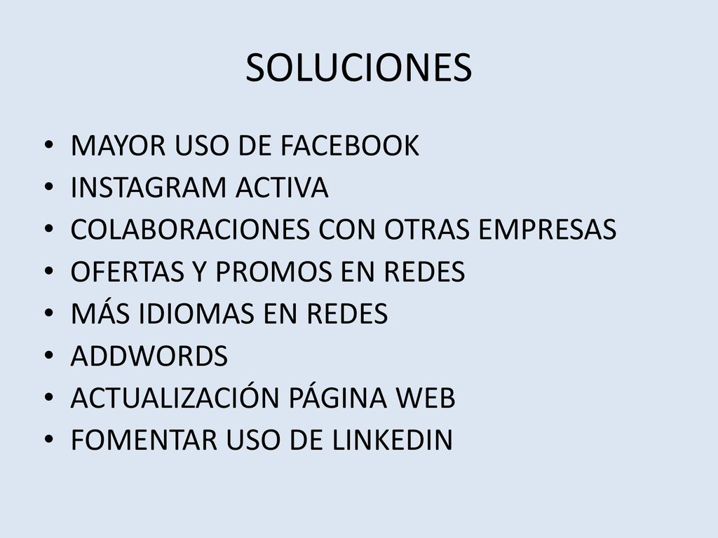 SOLUCIONES MAYOR USO DE FACEBOOK INSTAGRAM ACTIVA