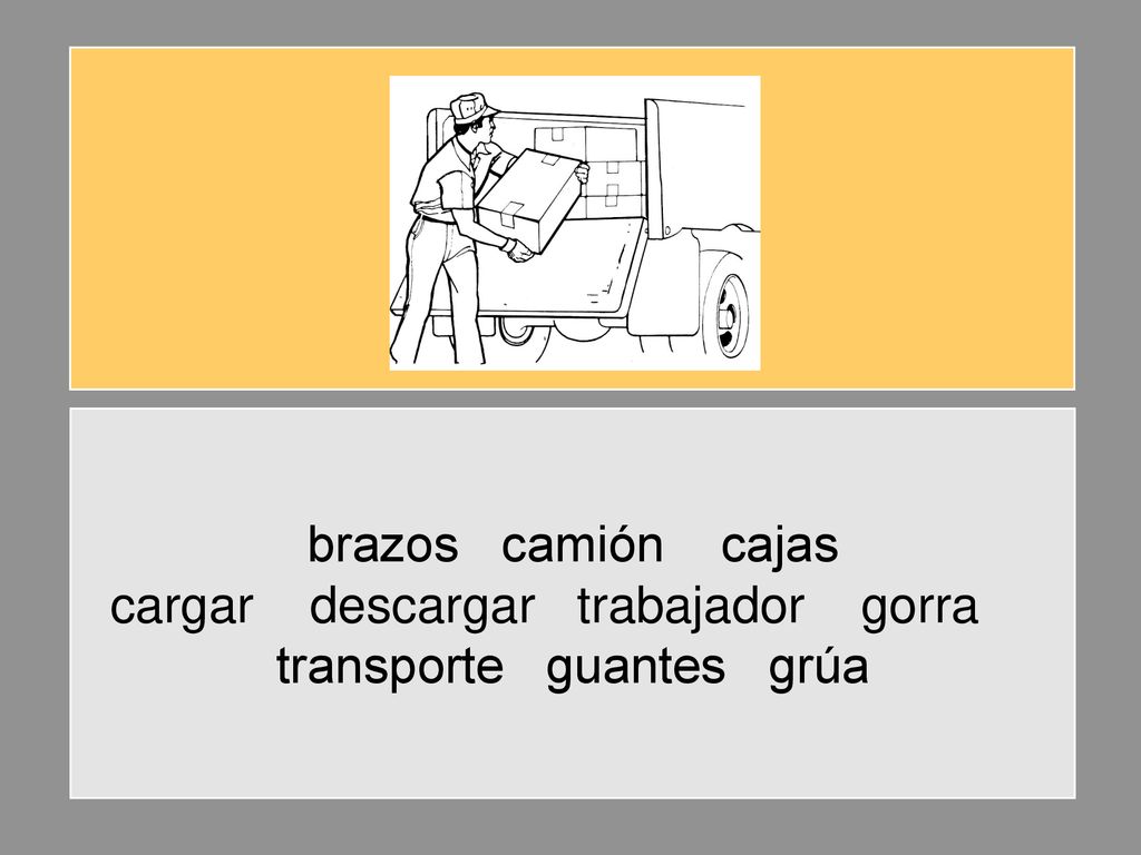 cargar descargar trabajador gorra transporte guantes grúa