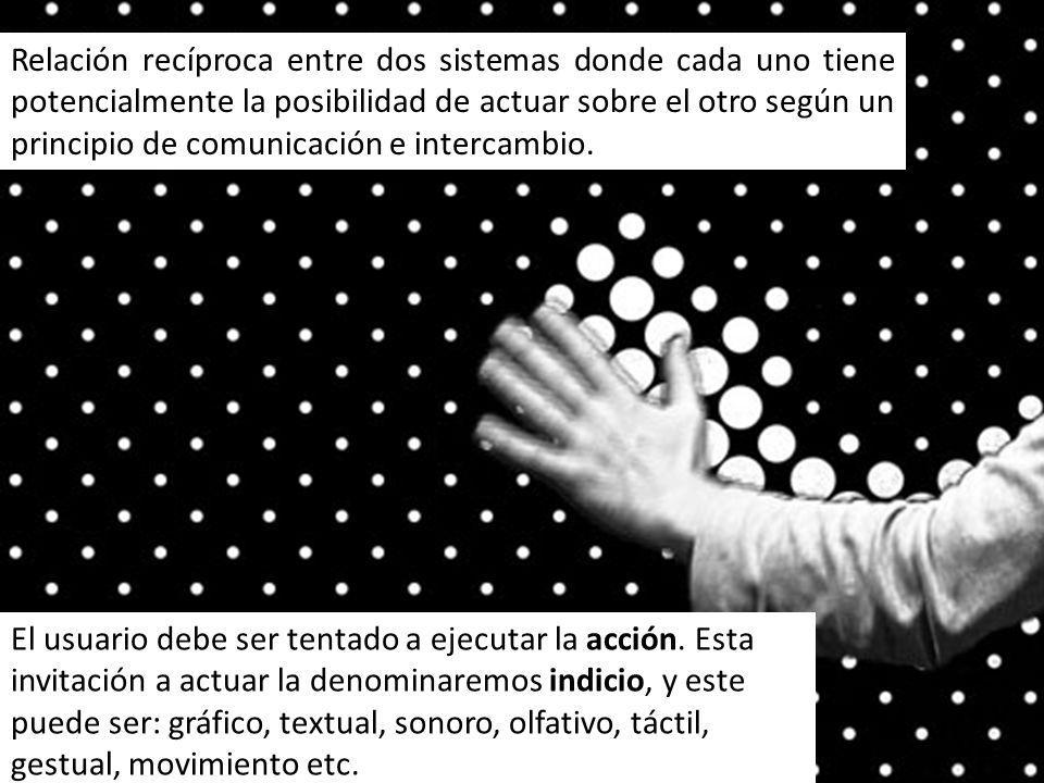 Relación recíproca entre dos sistemas donde cada uno tiene potencialmente la posibilidad de actuar sobre el otro según un principio de comunicación e intercambio.