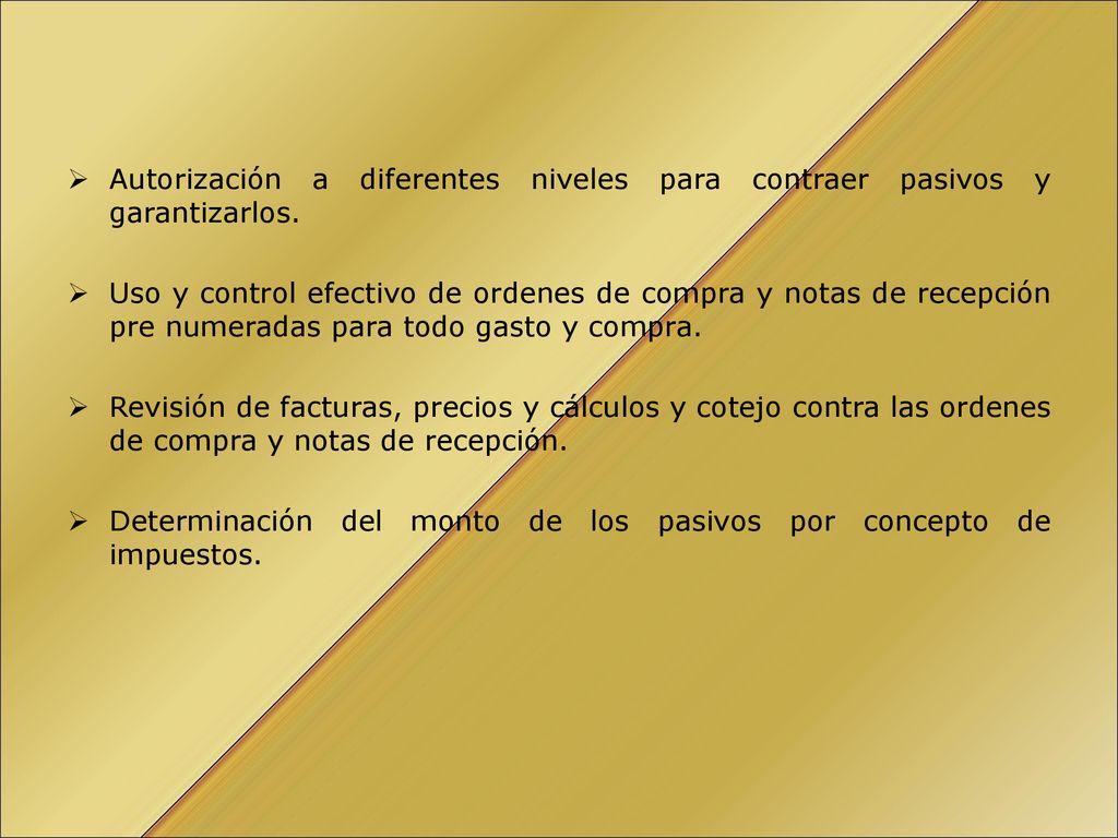 Autorización a diferentes niveles para contraer pasivos y garantizarlos.