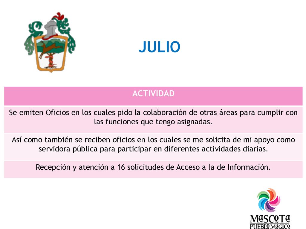 Recepción y atención a 16 solicitudes de Acceso a la de Información.