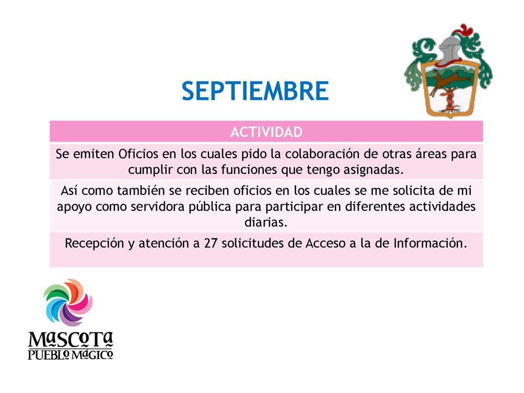 Recepción y atención a 27 solicitudes de Acceso a la de Información.