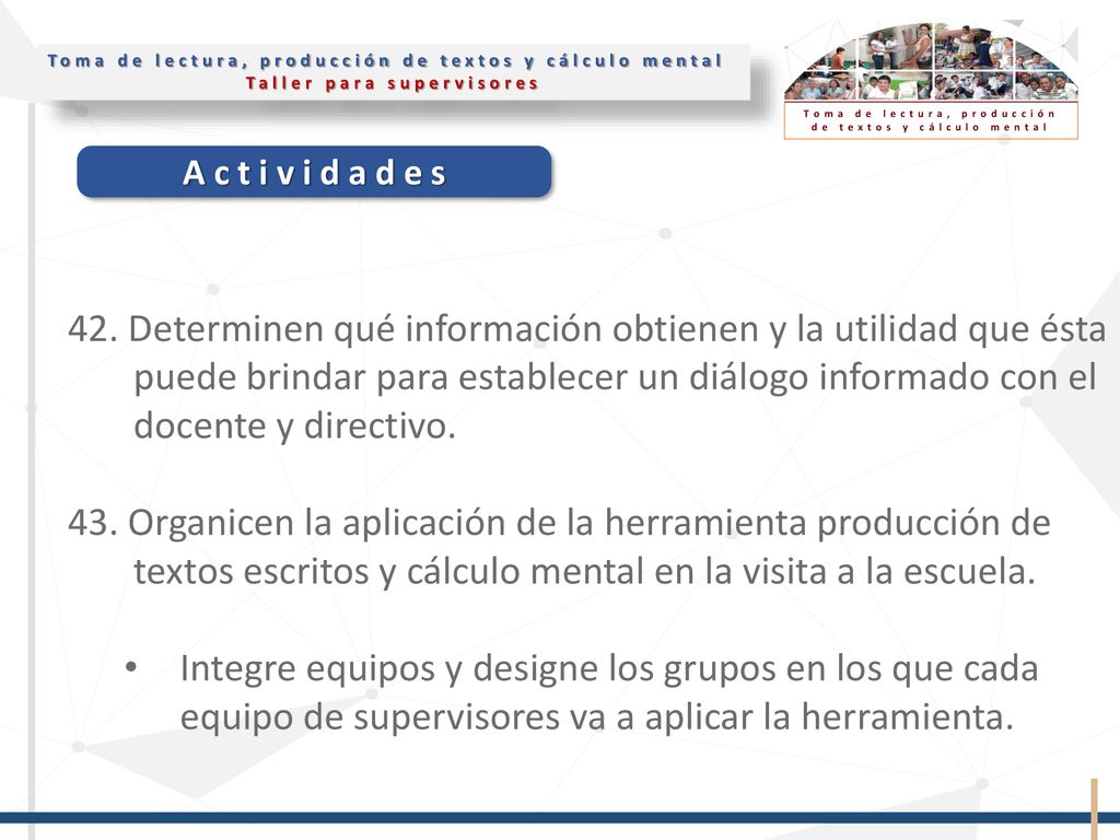 42. Determinen qué información obtienen y la utilidad que ésta puede brindar para establecer un diálogo informado con el docente y directivo.