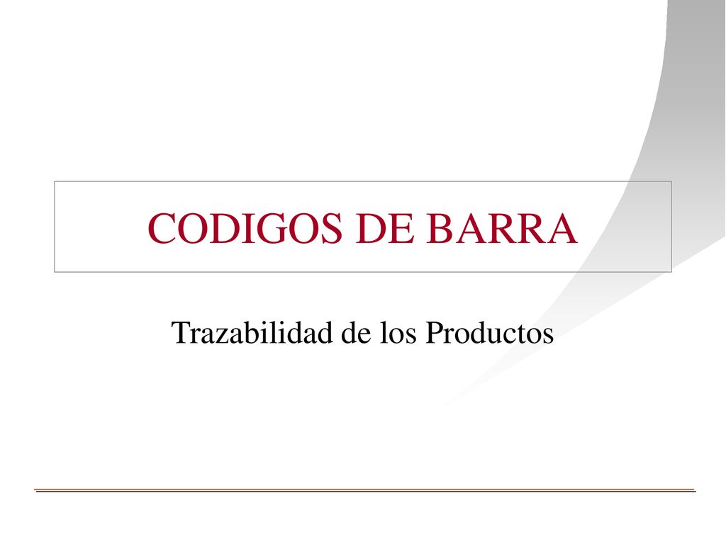 Trazabilidad de los Productos