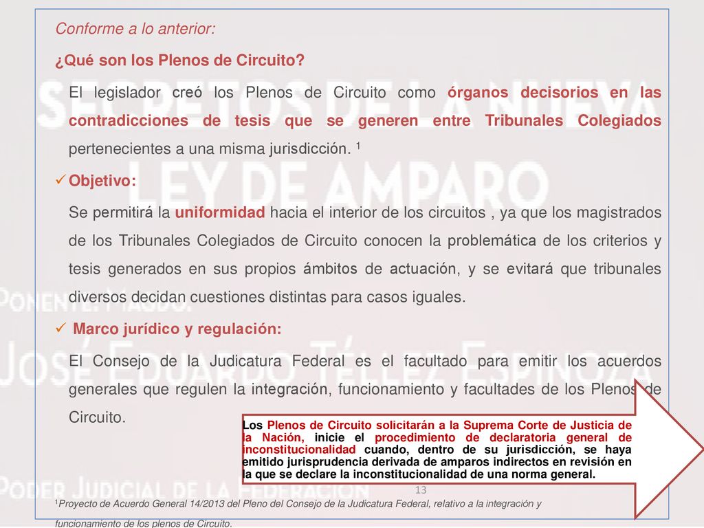 Conforme a lo anterior: ¿Qué son los Plenos de Circuito