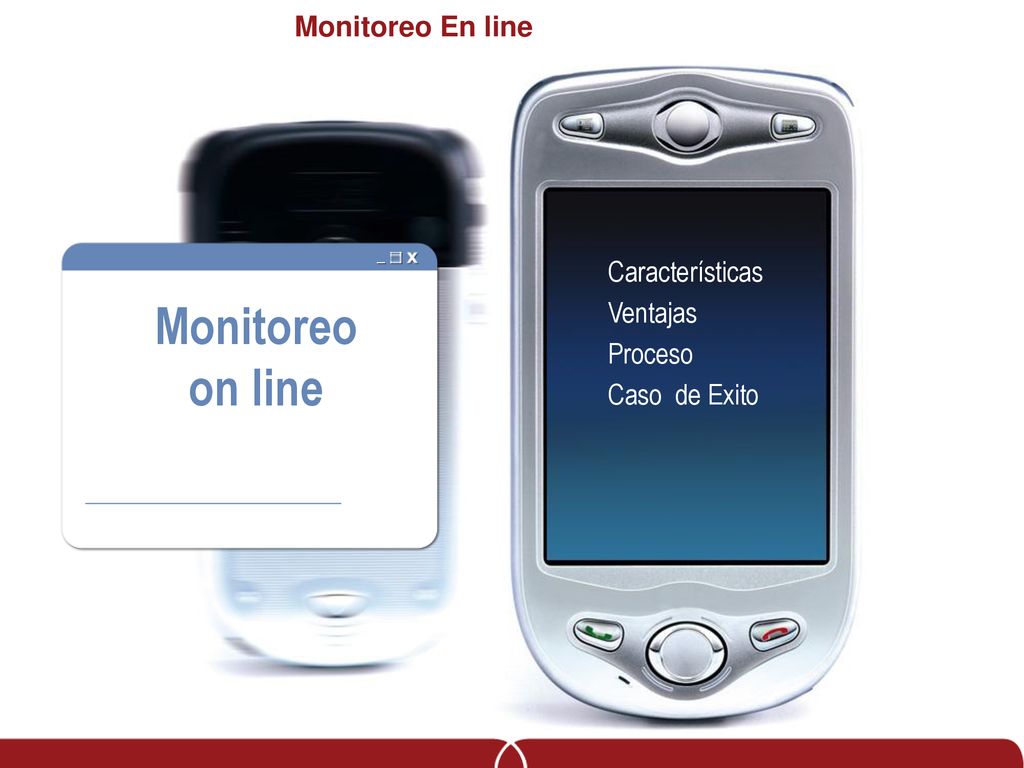 Monitoreo on line Monitoreo En line Características Ventajas Proceso