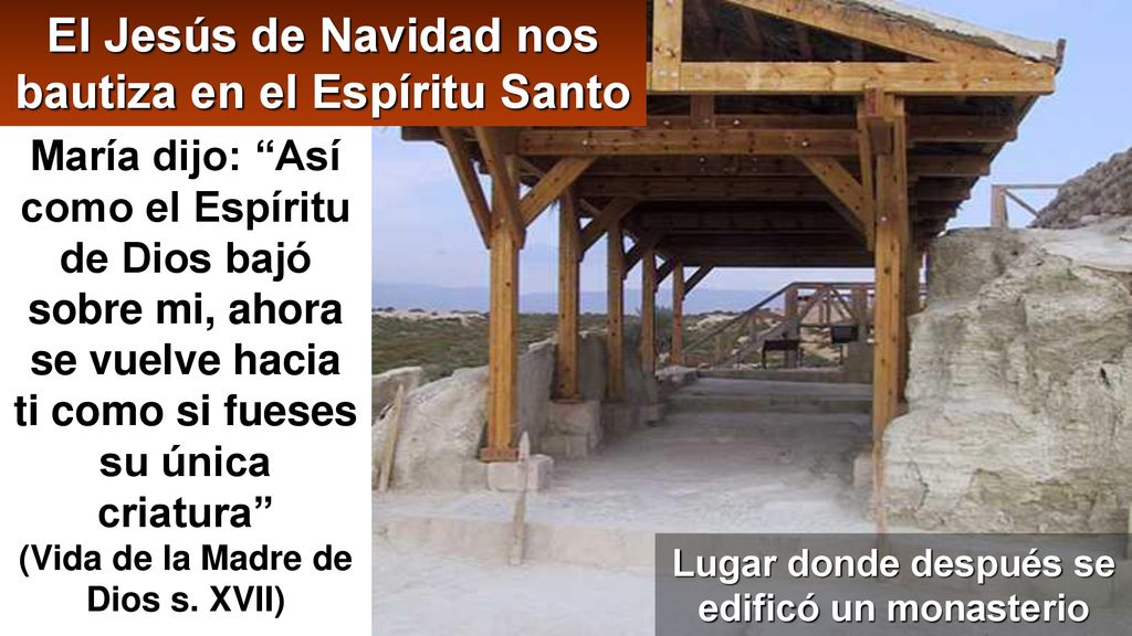 El Jesús de Navidad nos bautiza en el Espíritu Santo