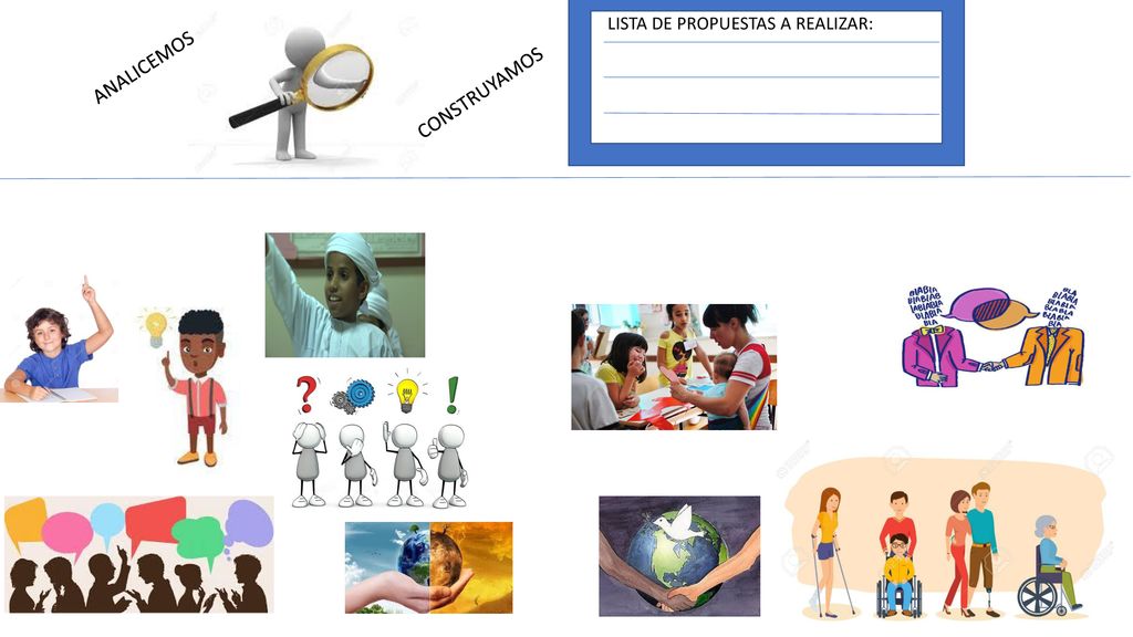 ANALICEMOS LISTA DE PROPUESTAS A REALIZAR: CONSTRUYAMOS