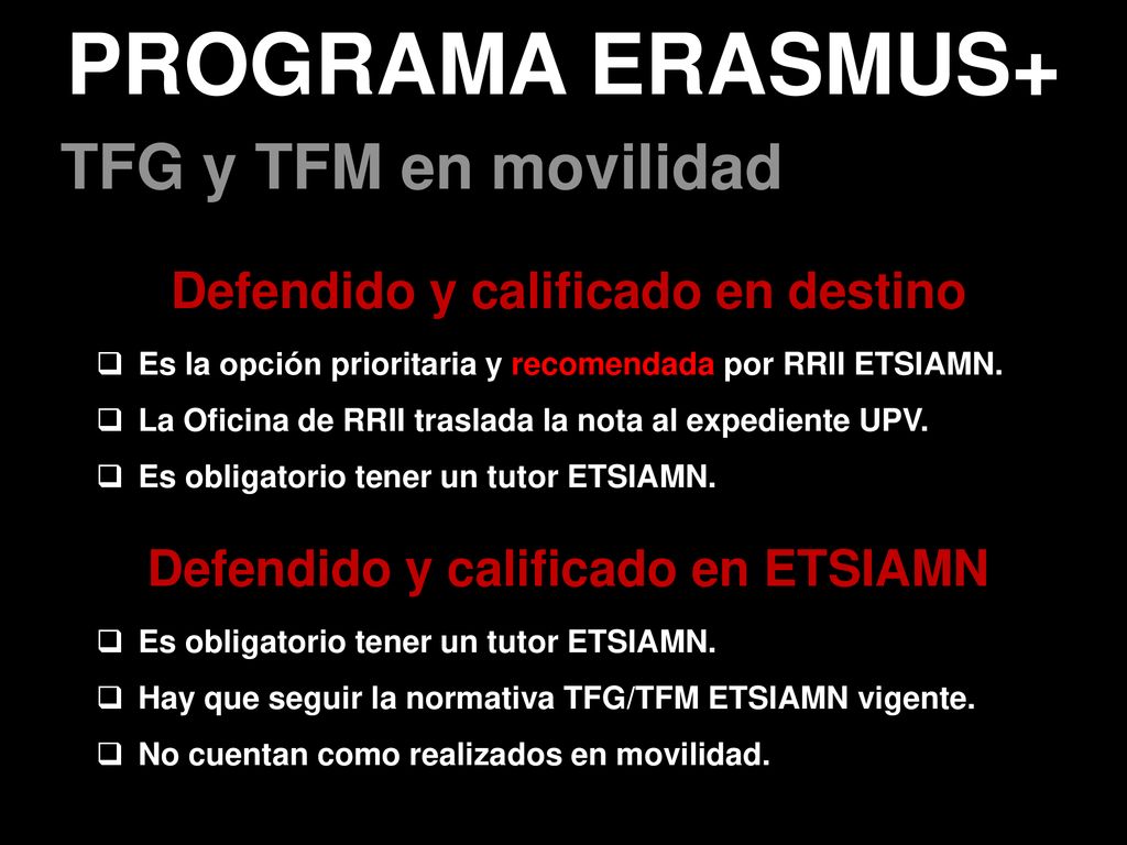 Defendido y calificado en destino Defendido y calificado en ETSIAMN
