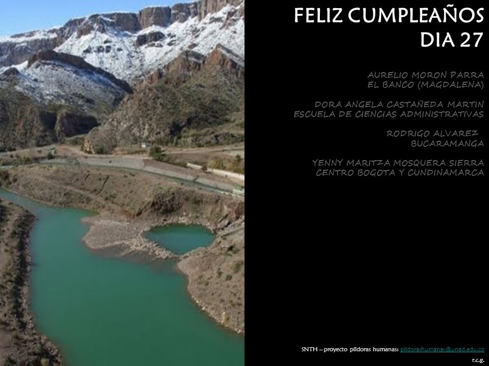 FELIZ CUMPLEAÑOS DIA 27 AURELIO MORON PARRA EL BANCO (MAGDALENA)